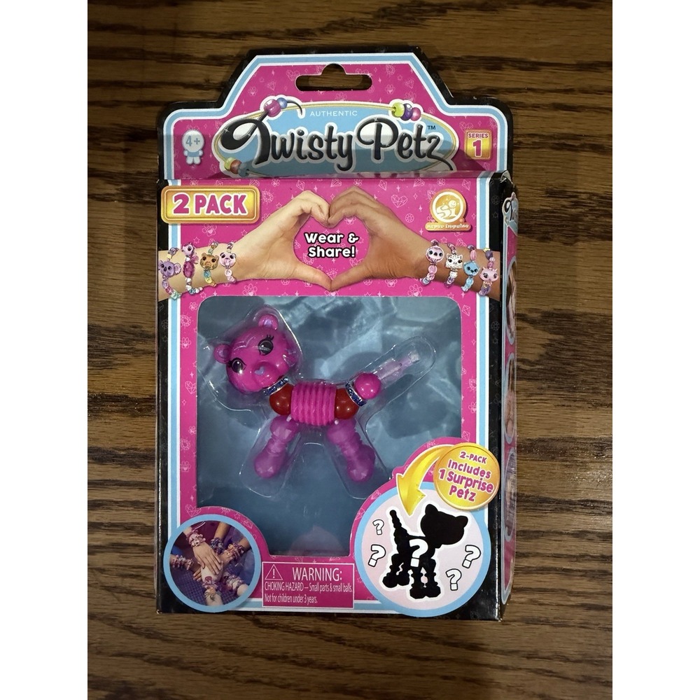 Twisty Petz 2pk Pinky Pop Cheetah Series 1 Transforming Bracelet Toy 5720M NIB